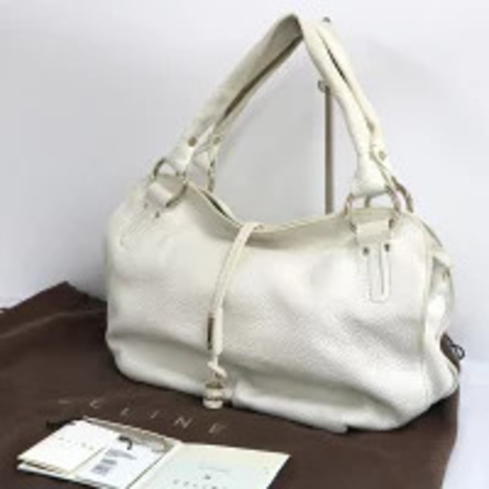 Celine Bittersweet Shoulder Bag White Leather Handbag - Picture 4 of 6